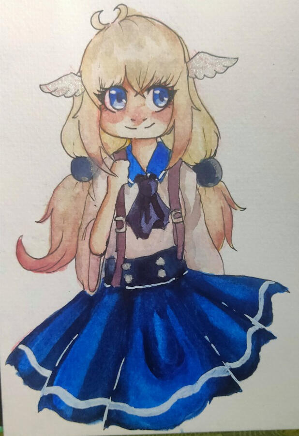 Miina going to school