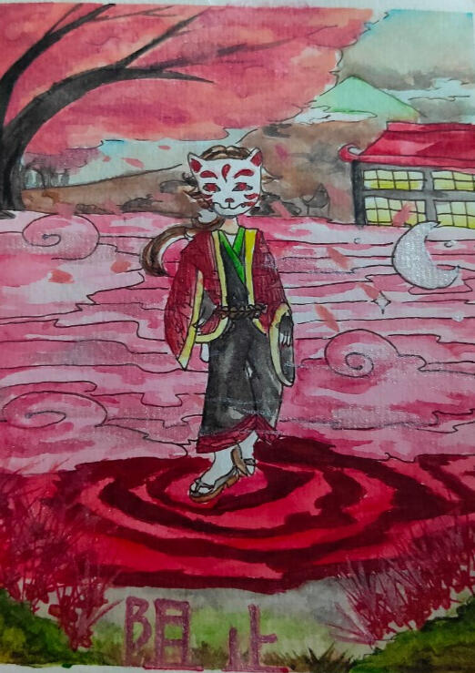 Soshi in red lake