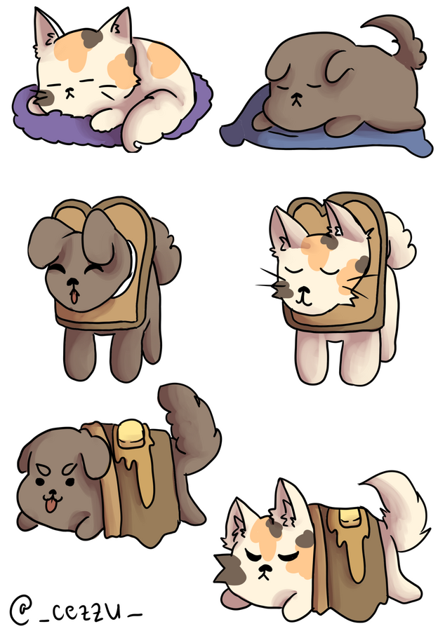 Pet Loaf Sticker Series